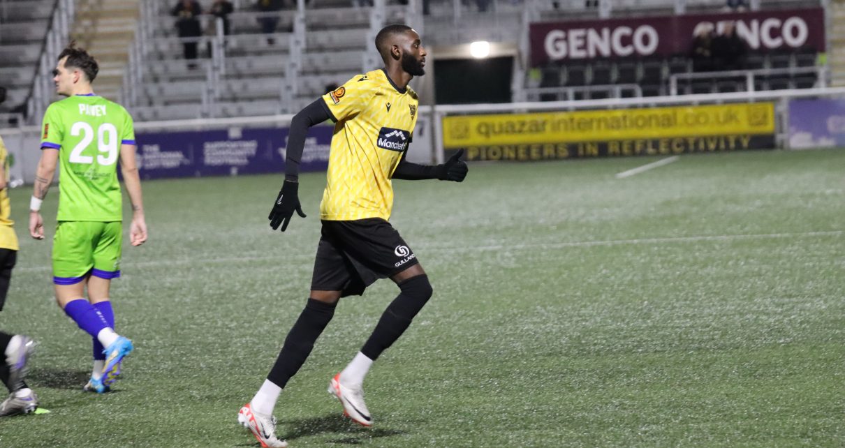 Muhammadu Faal made his Maidstone home debut last Tuesday vs Braintree Town